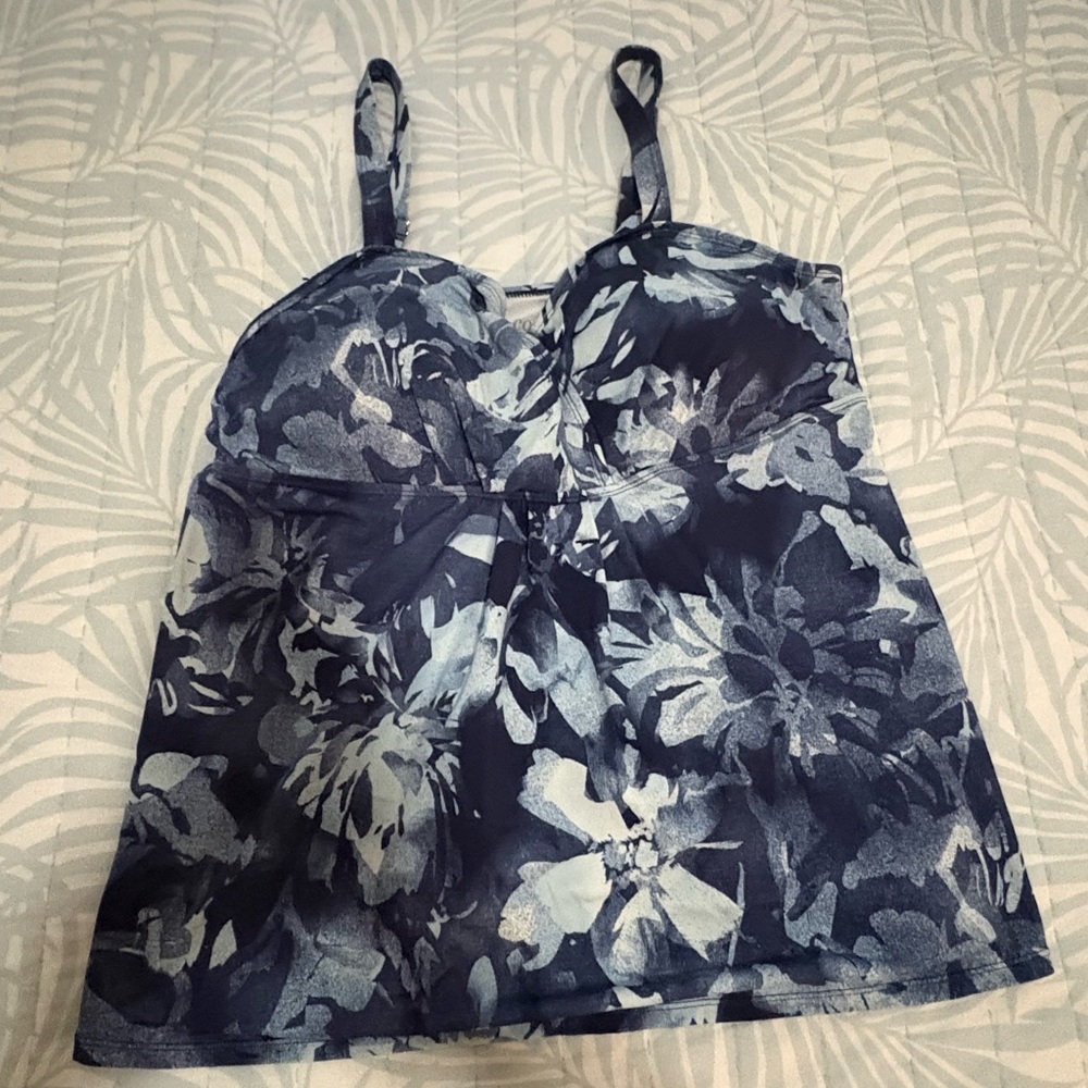 Denim&Co Beach Floral Tankini and Shorts